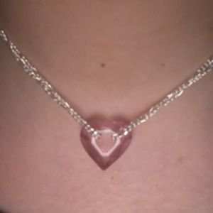 Heart in chains ⛓ necklace, made with Swarovski